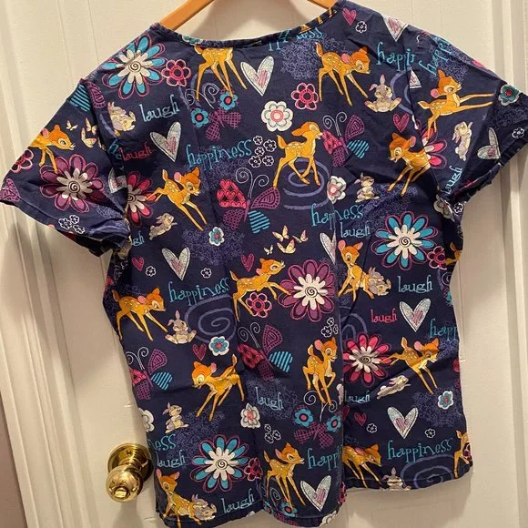 Scrub Top Disney Bambi Large ( 9 - 18 ) - Picture 2 of 3